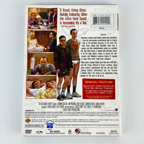 The Big Bang Theory Season 1 DVD Set 3 Discs 2007 TV Series First Season - Picture 2 of 8